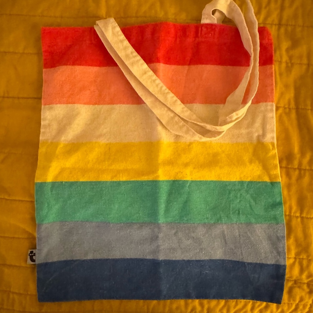 Multicolor Striped Tote Bag